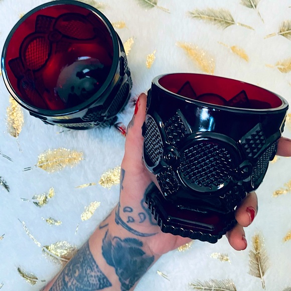 Antique - Set of 2 “Sandwich Glasses” - Picture 6 of 6